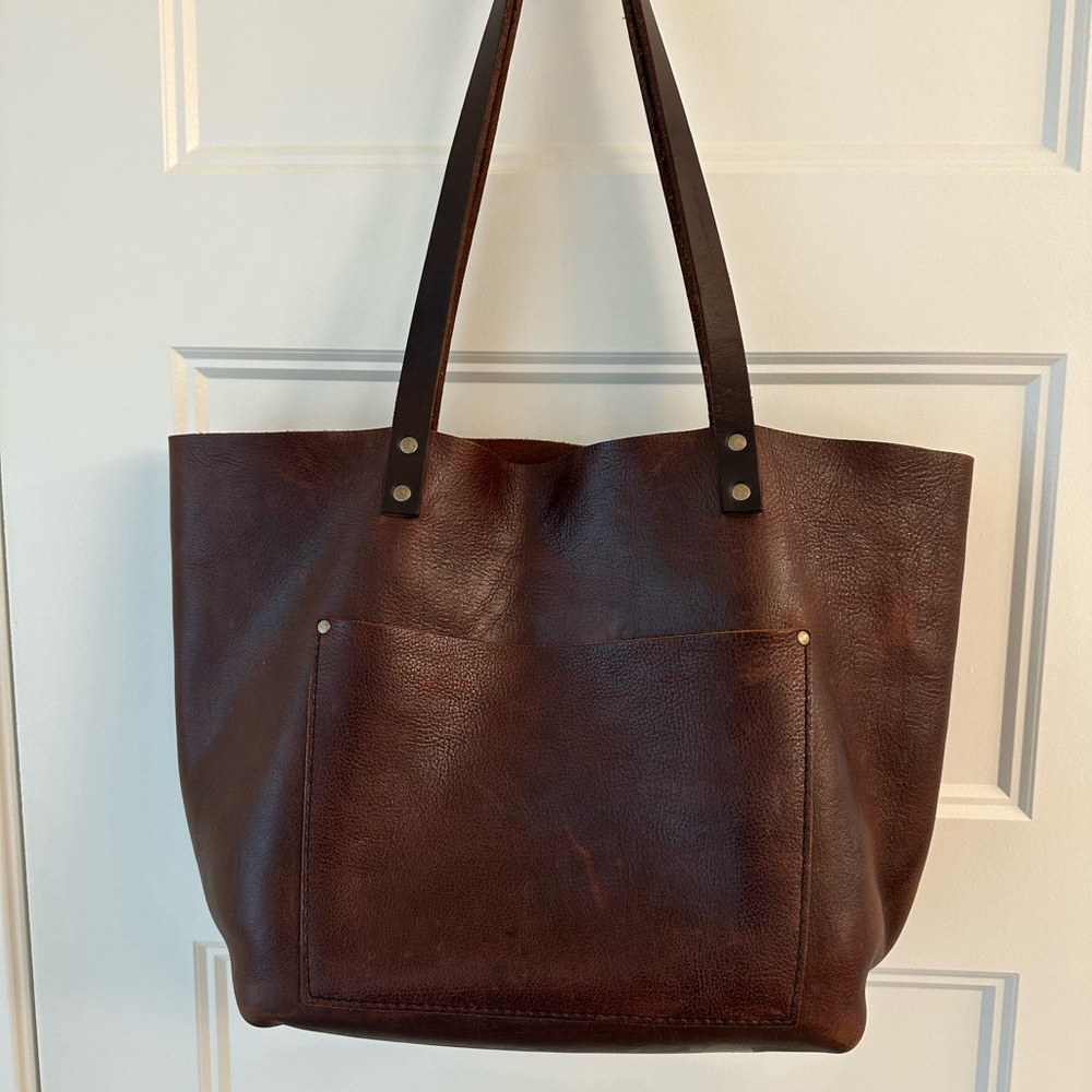 Portland Leather Brown Tote Bag in Great Condition